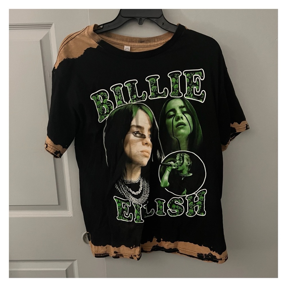 Billie Eilish Bleach Dyed Shirt